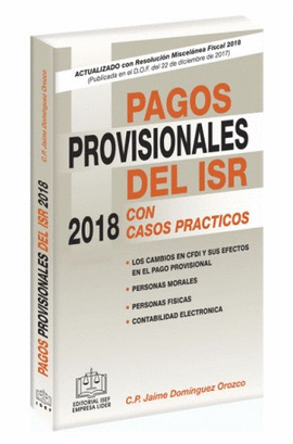 PAGOS PROVISIONALES DEL ISR 2018