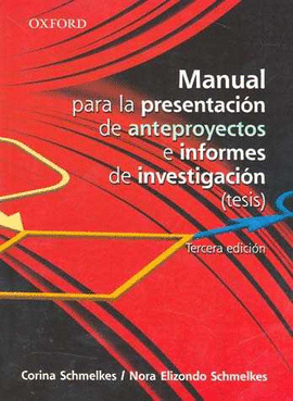 MANUAL PARA LA PRESENTACION DE ANTEPROYECTOS 3°EDIC