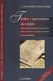 TITULOS Y OPERACIONES DE CREDITO 4 EDIC.