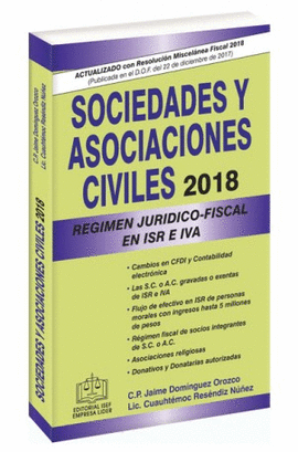 SOCIEDADES Y ASOCIACIONES CIVILES 2018