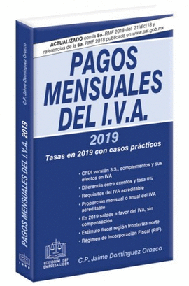 PAGOS MENSUALES DEL IVA 2019