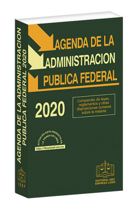 AGENDA DE LA ADMINISTRACION PUBLICA FEDERAL 2020
