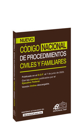 CÓDIGO NACIONAL DE PROCEDIMIENTOS CIVILES Y FAMILIARES (BOLSILLO)