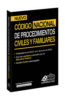 CÓDIGO NACIONAL DE PROCEDIMIENTOS CIVILES Y FAMILIARES (PROFESIONAL)