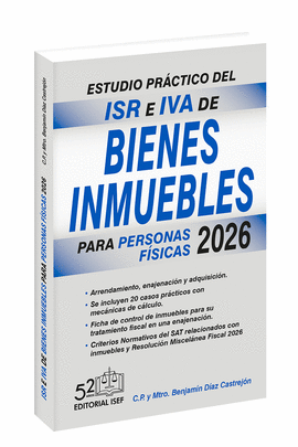 ESTUDIO PRÁCTICO DEL ISR E IVA DE BIENES INMUEBLES 2026