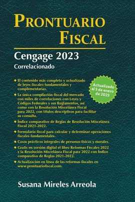 PRONTUARIO FISCAL CENGAGE 2023 CORRELACIONADO