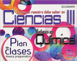 CIENCIAS III QUIMICA (PLAN DE CLASES)