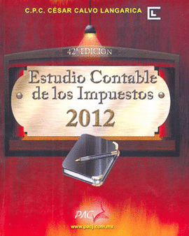 ESTUDIO CONTABLE DE LOS IMPUESTOS 2012