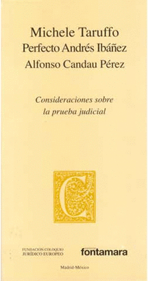 COSIDERACIONES SOBRE LA PRUEBA JUDICIAL