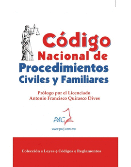 CÓDIGO NACIONAL DE PROCEDIMIENTOS CIVÍLES Y FAMILIARES
