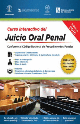 CURSO JUICIO ORAL PENAL. CONFORME AL CODIGO NACIONAL DE PROCEDIMIENTOS PENALES (INCLUYE DVD)