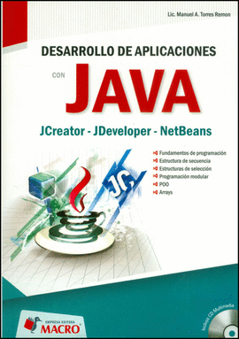DESARROLLO DE APLICACIONES C/JAVA JCREATOR,JDEVELOPER,NETBEANS