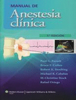 MANUAL DE ANESTESIA CLINICA 7° ED.