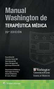 MANUAL WASHINGTON DE TERAPEUTICA MEDICA 35ª EDICION