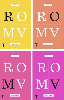 HISTORIA DE ROMA (4 VOLÚMENES)