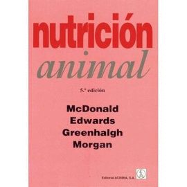 NUTRICION ANIMAL 5TA ED.
