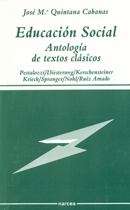 EDUCACION SOCIAL  ANTOLOGIA DE TEXTOS CLASICOS