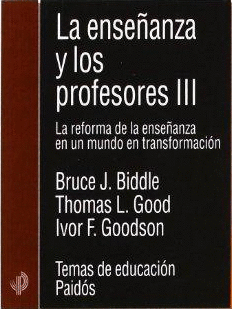 LA ENSEÑANZA Y LOS PROFESORES III