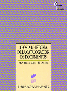 TEORIA E HISTORIA CATALOGACION DE DOCUMENTOS