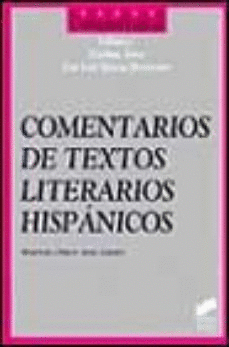 COMENTARIO DE TEXTOS LITERARIOS HISPANICOS