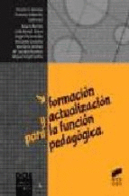 FORMACION Y ACTUALIZACION FUNCION PEDAGOGICA