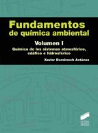 FUNDAMENTOS DE QUIMICA AMBIENTAL. VOLUMEN I