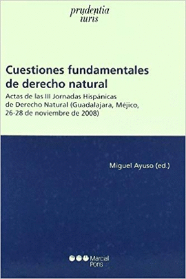 CUESTIONES FUNDAMENTALES DE DERECHO NATURAL