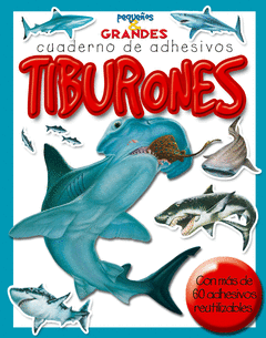 TIBURONES CUADERNO DE ADHESIVOS PEQUEÑOS Y GRANDES