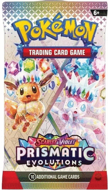 POKÉMON TRADING CARD GAME. SCARLET & VIOLET: PRISMATIC EVOLUTIONS. 10 ADDITIONAL GAME CARDS