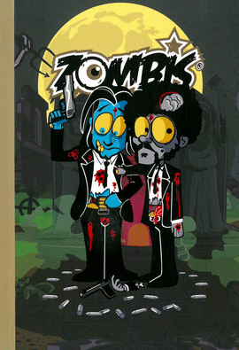 ZOMBIES CUADERNO TAPA DURA CON GOMA