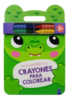 MI KIT PORTÁTIL CON CRAYONES PARA COLOREAR COCODRILO