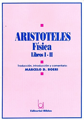 ARISTOTELES FISICA LIBROS I-II