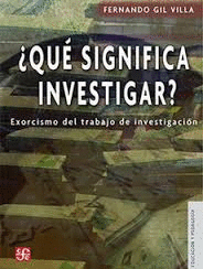 QUE SIGNIFICA INVESTIGAR