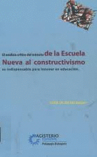 DE LA ESCUELA NUEVA AL CONSTRUCTIVISMO