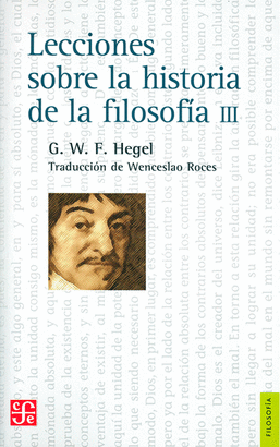 LECCIONES SOBRE LA HISTORIA DE LA FILOSOFIA III