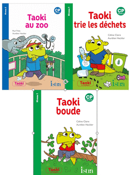 PACK 2 TAOKI: AU ZOO, TRIE LES DÉCHETS, BOUDE