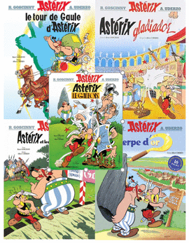 PACK 1 ASTERIX: LE TOUR DE GAULE DASTÉRIX, GLADIATEUR, ET LES GOTHS,LA SERPE DOR,LE GAULOIS