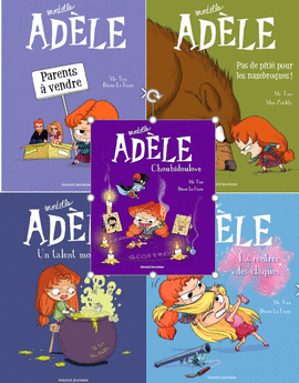 PACK 2- MORTELLE ADÉLE: PARENTS À VENDRE, PAS DE PITIÉ POUR LES NAZEBROQUES,UN TALENT MONSTRE!, LA RENTRÉE DES CLAQUES, CHOUBIDOULOVE