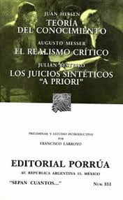 TEORIA DEL CONOCIMIENTO EL REALISMO CRITICO LOS JUICIOS SINTETICOS