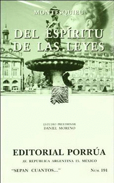 DEL ESPIRITU DE LAS LEYES S.C. 191