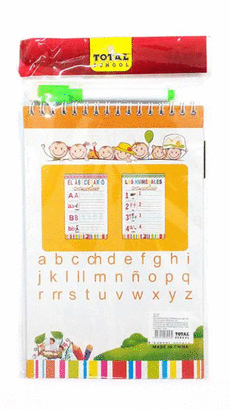 BLOCK DIDACTICO PINTARRON ABECEDARIO. 14 X 22 CM TOTAL SCHOOL PC 3001-40C