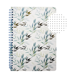 LIBRETA DE APUNTES ESPIRAL SUAVE C/PUNTOS FF PLANTAS