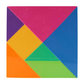 TANGRAMA PLÁSTICO 14.5 X 14.5 CM