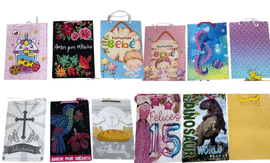 BOLSA DE REGALO. 15.1×8.3×22 CM.