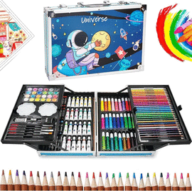COLORES LAPICES KIT (UNIVERSE) DIBUJO 145PCS. SET DE ARTE PROFESIONAL